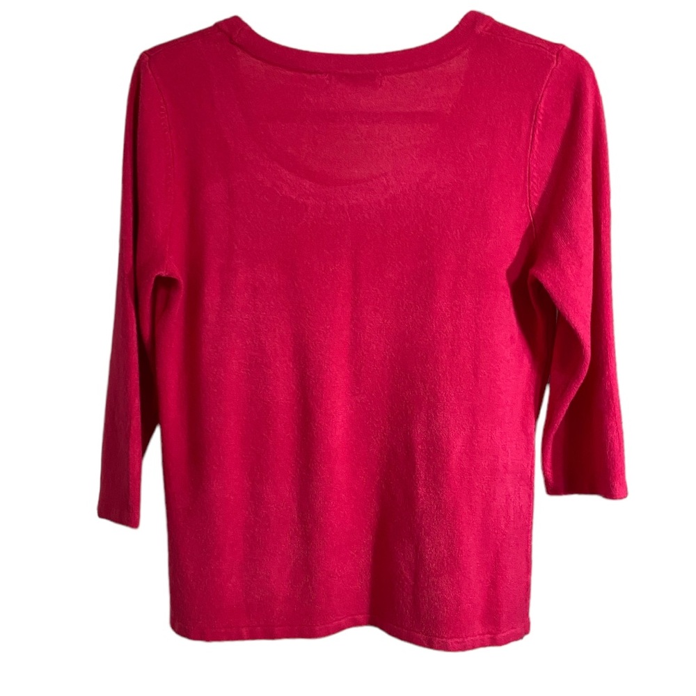 Luxe Woman’s Sweater Size Petite XL Pink - Picture 7 of 7